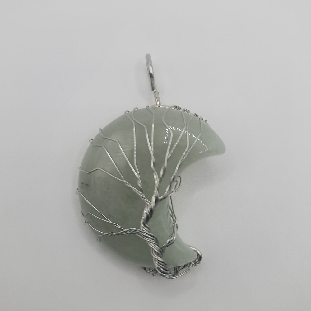 Aventurine Tree of Life Moon🌙 Pendant